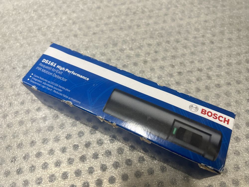 Bosch DS161: High Performance Request-to-Exit PIR Motion Sensor Sounder, Black