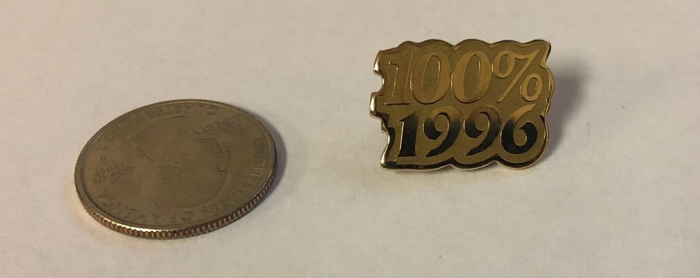 100% 1996 Pin