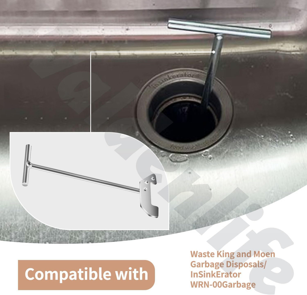 Garbage Disposer Unjamming & Garbage Disposal Tool, for InSinkErator/Moen Garb