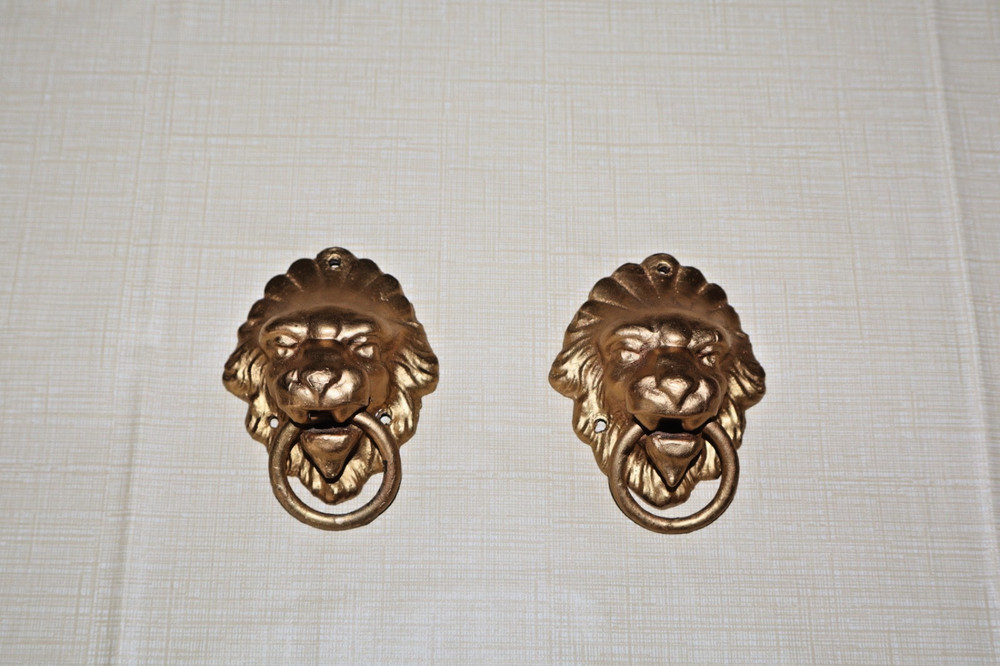 Antique Sessions Clock Lion Head Ornaments