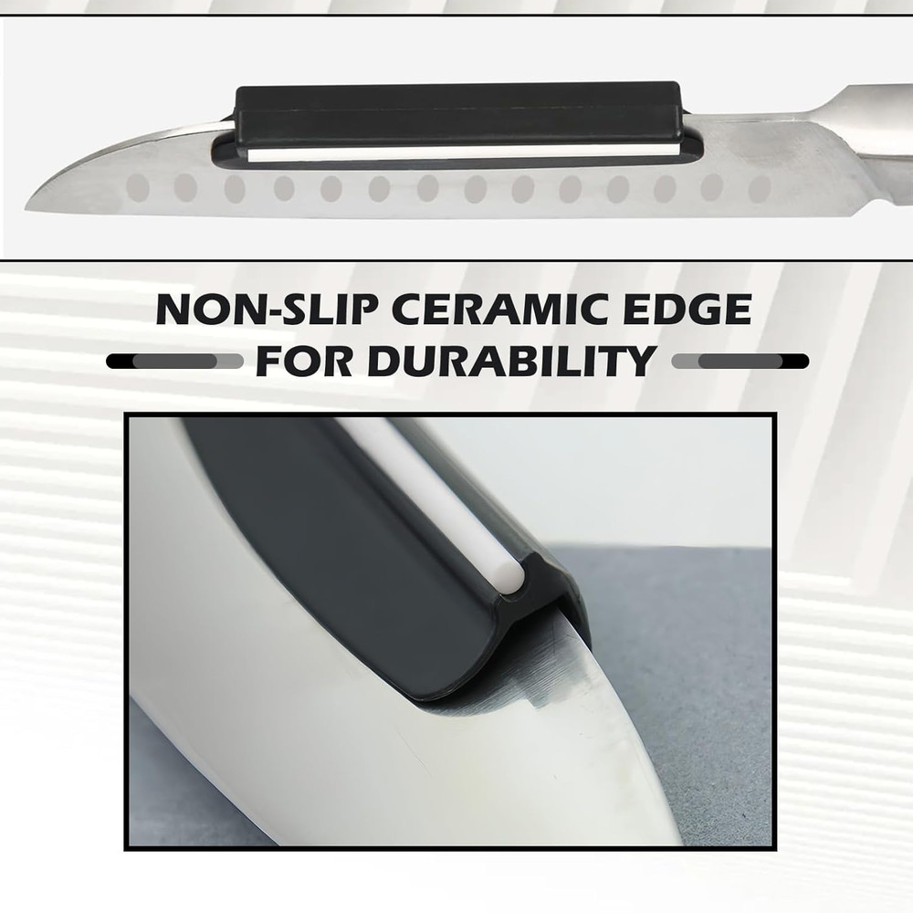 Professional Knife Sharpening Angle Guide for Whetstone – 2 Pack, Non-Slip Ceram