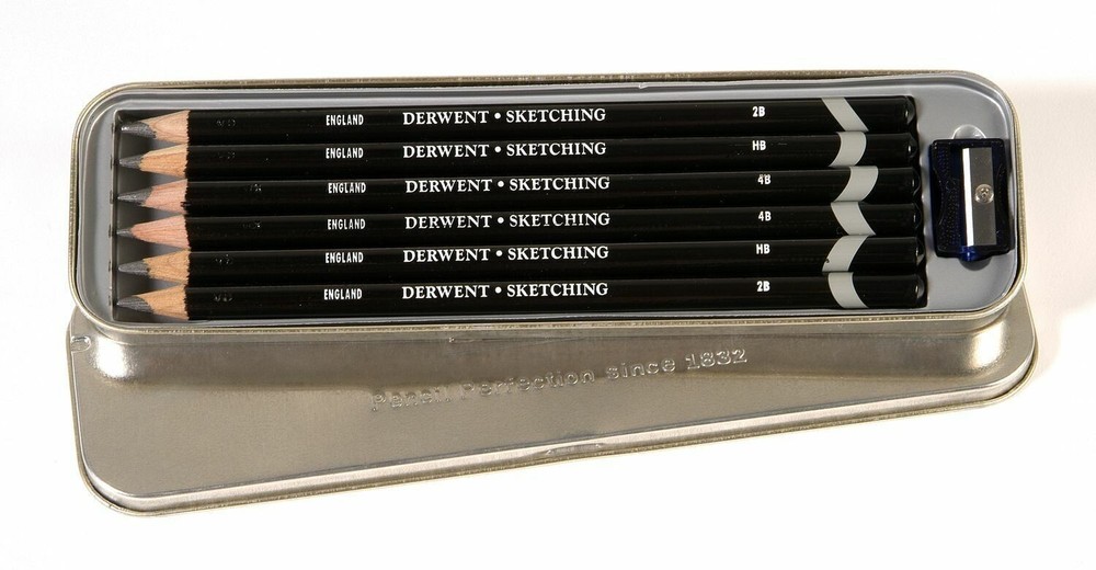 Derwent Sketching Pencils 6 Tin