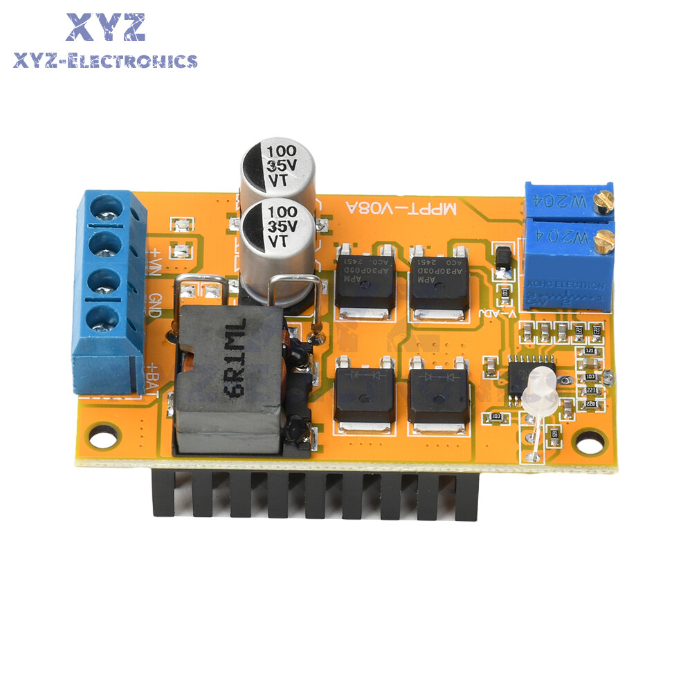 DC8-28V 5A 100W MPPT Solar Charging Panel Regulator Controller 9V 12V 24V Switch