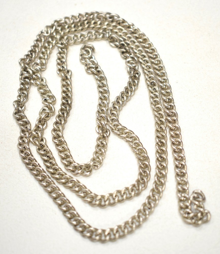 Beads Old Silver Indonesian Cable Chain 36"