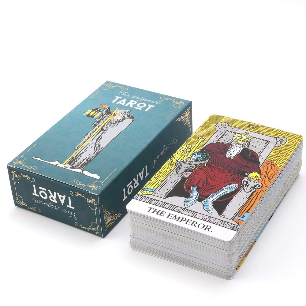 Tarot Cards, 78 Pcs Durable Large Borderless Deck for Beginners and Experts, ...