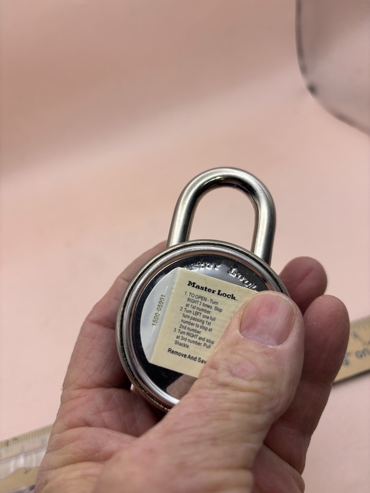 Master Lock Sphero by Master Smooth Spin Combination Lock Padlock 2075DAST NEW