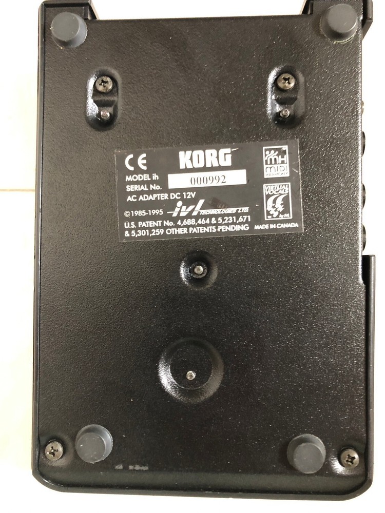 KORG ih Interactive Vocal Harmony Harmonizer Black Excellent FS
