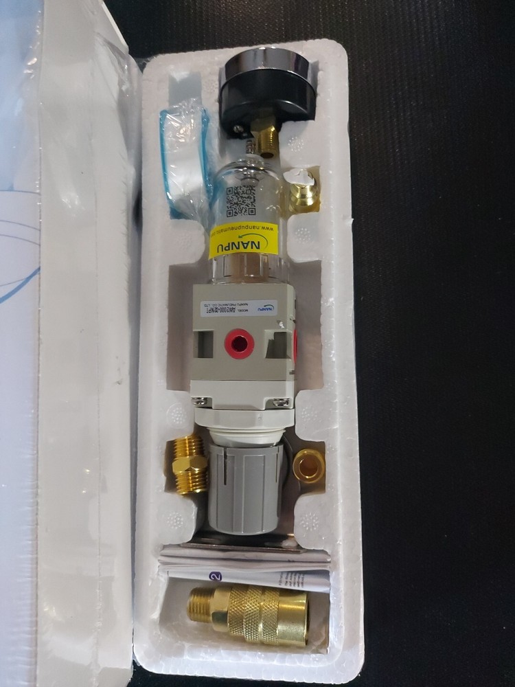 NANPU AW2000-02 1/4" NPT Compressed Air Filter Regulator (