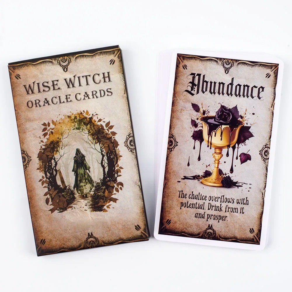 Wise Witch Oracle Deck 20 Cards Tarot Style Divination Game
