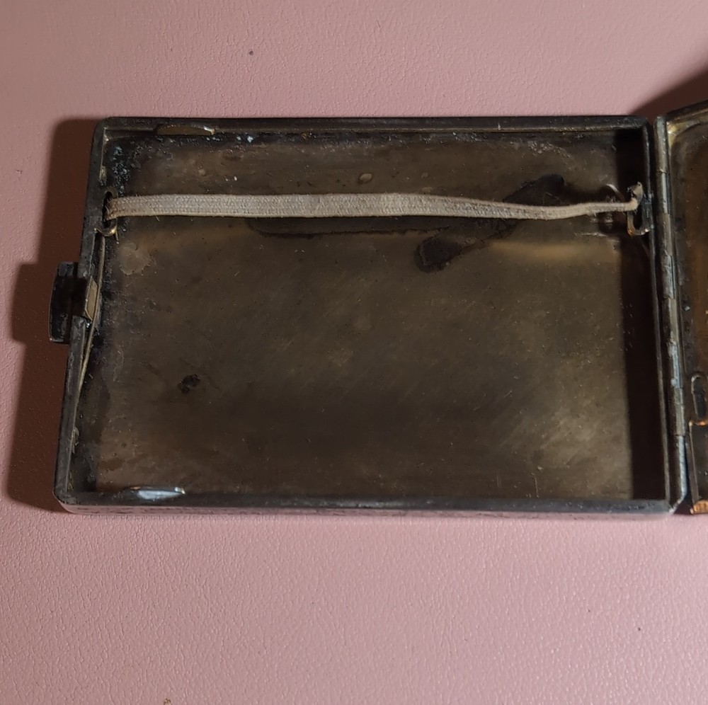 Art Deco Sterling Silver (.925) Monogrammed Hallmarked Cigarette Case