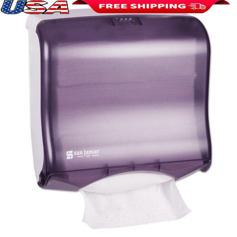 Compact Towel Dispenser One-at-a-Time Easy Assembly C-Fold Multifold 240 Towels