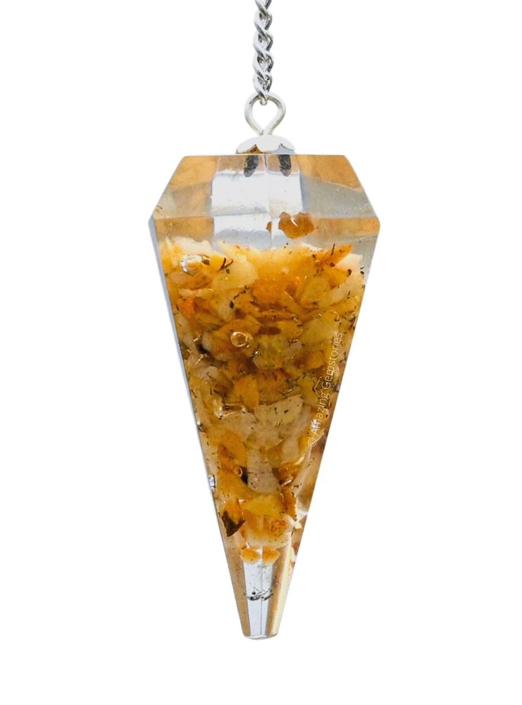 Yellow Jasper Orgone Pendulum