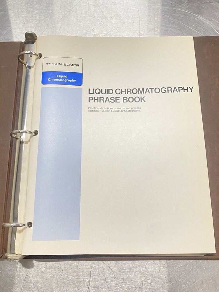 Perkin Elmer PE Liquid Chromatography Phrase Book - Instructions Manual / Guide