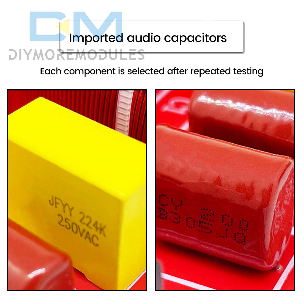 Adjustable 2 Way Crossover Filter Universal Audio Speaker Frequency Divider 400W