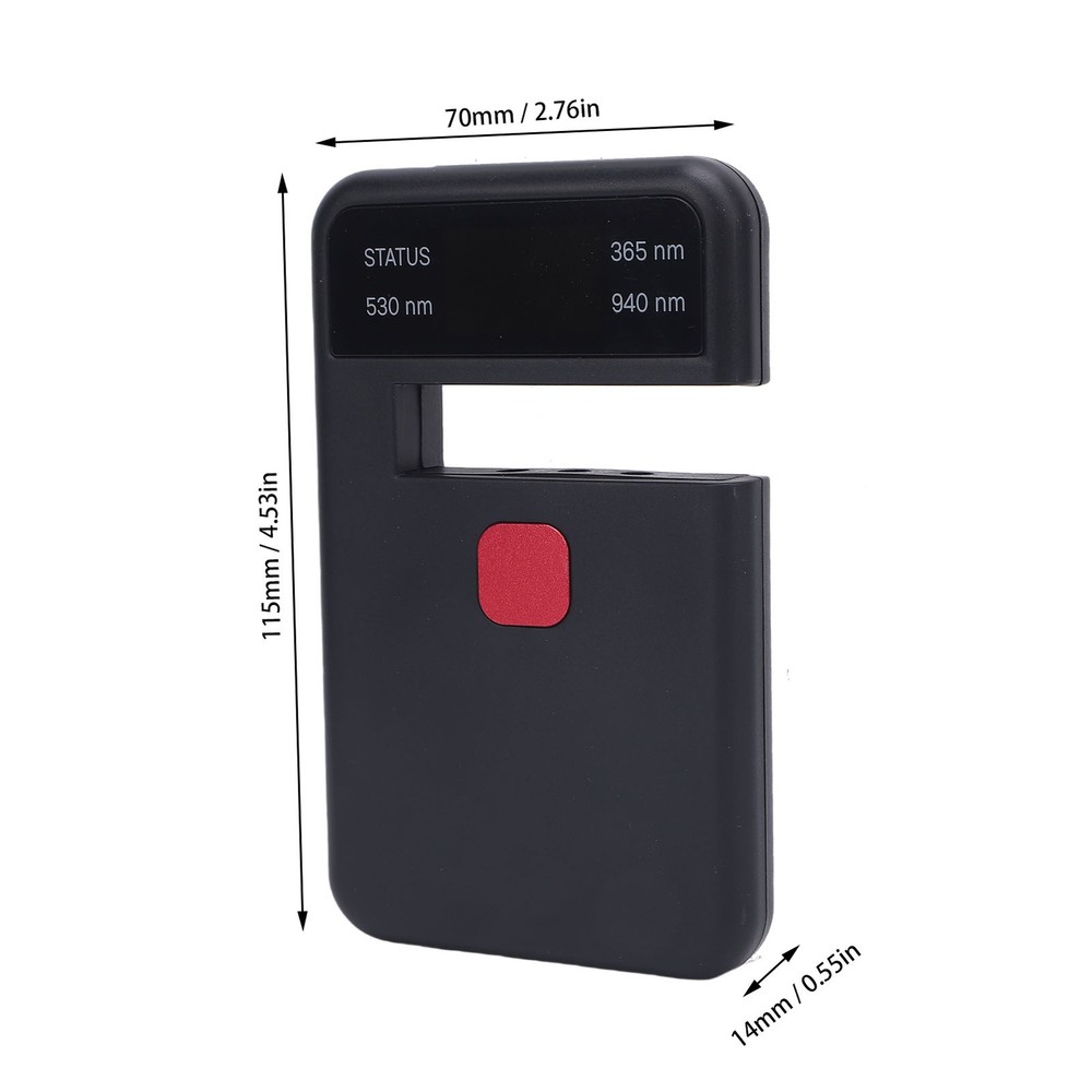 1.14in Digital Transmittance Meter Handheld Meter Light Transmittance Tester