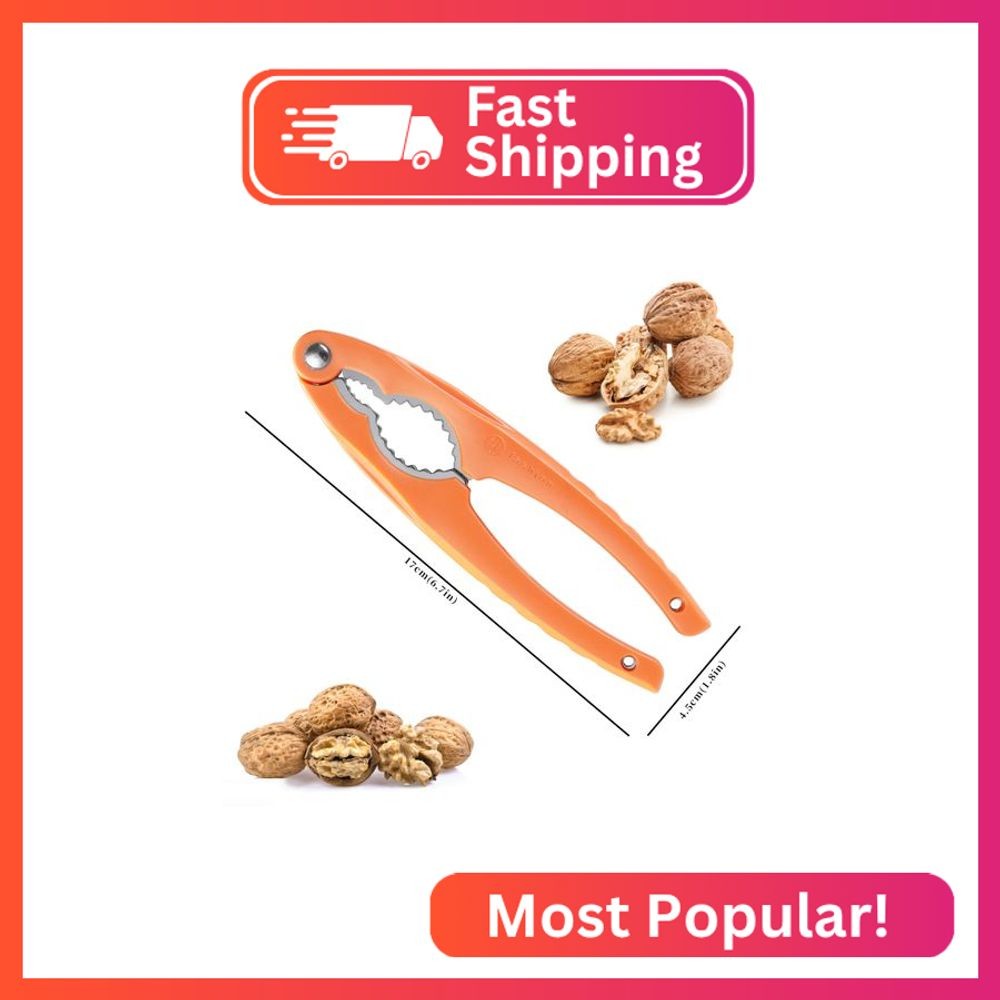 NutCracker, Stainless Steel Nut Crackers for All Nuts, Heavy Duty Nutcracker Too