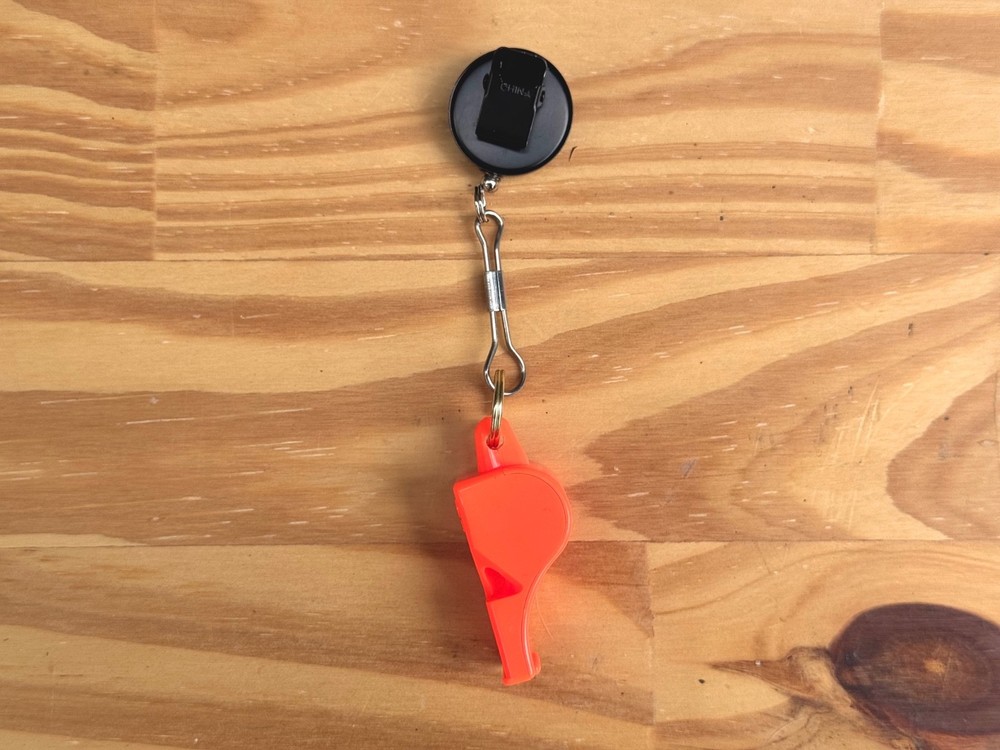 FOX 40 CLASSIC Safety Whistle + Retractable Lanyard