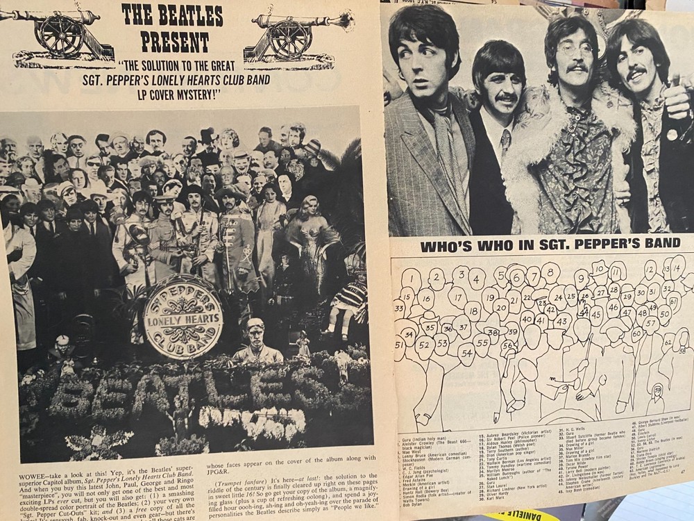 The Beatles, Two Page Vintage Clipping