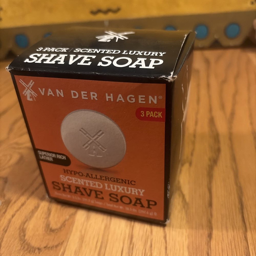 van der hagen shave soapsented Luxury Hypo-Allergic 3 Pack