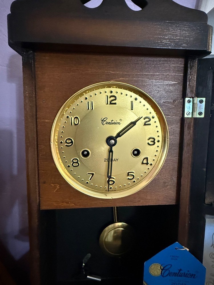 Vintage Centurion 20 day Wall Chime Clock With Key
