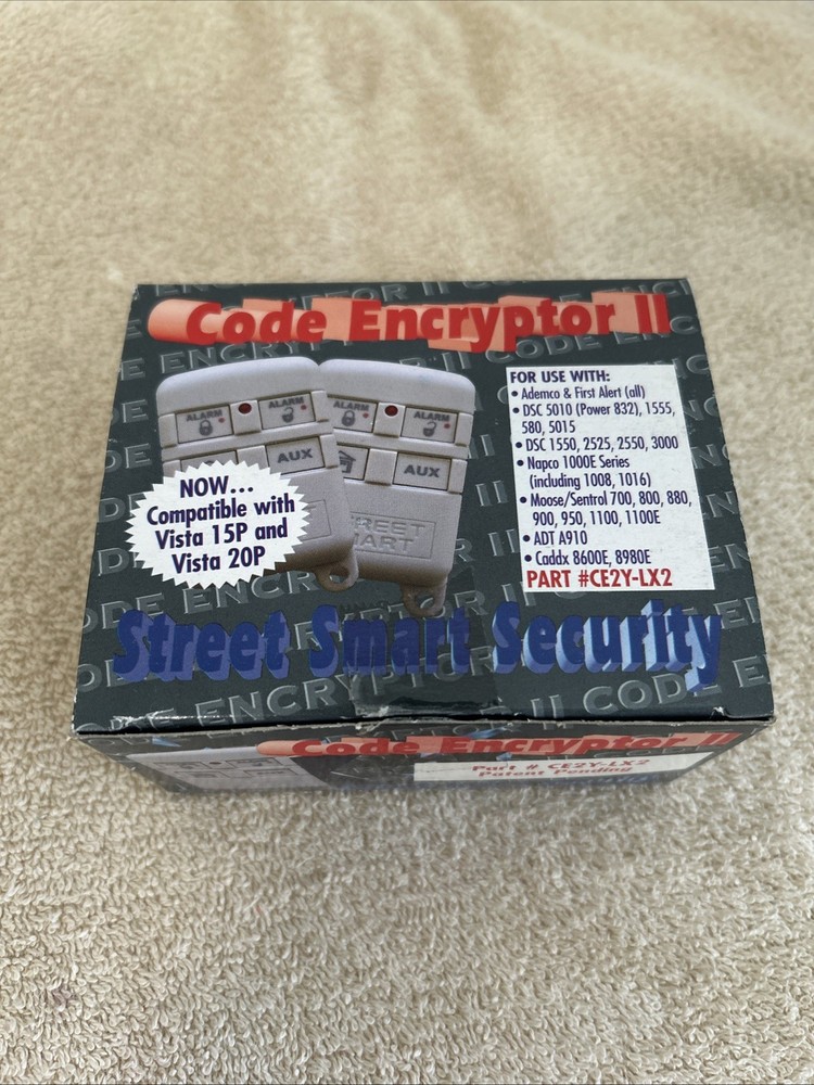Street Smart Security Code Encryptor II - CE2Y-LX2 - NEW OPEN BOX