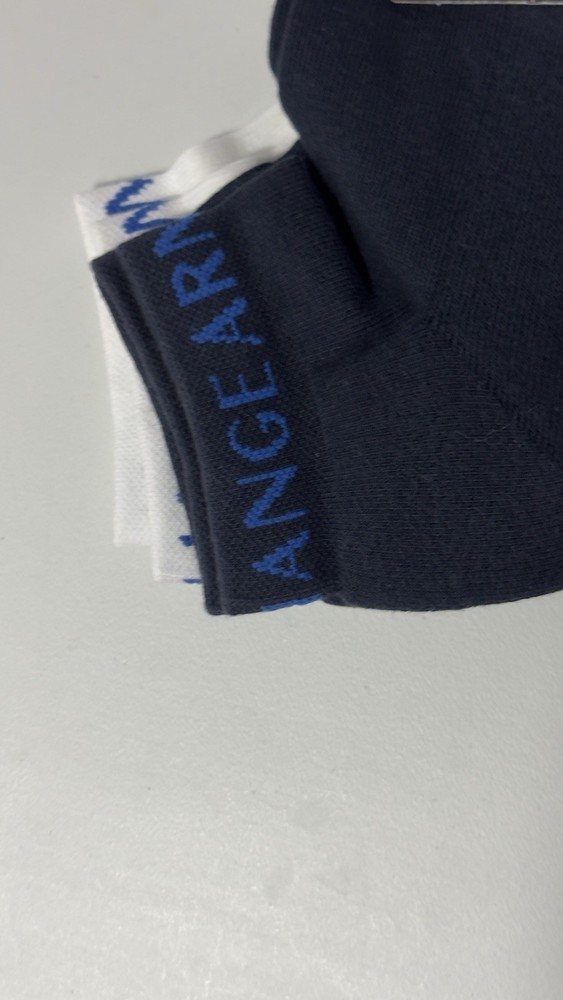 New Armani Exchange Short Sponge Socks 2 Pack
