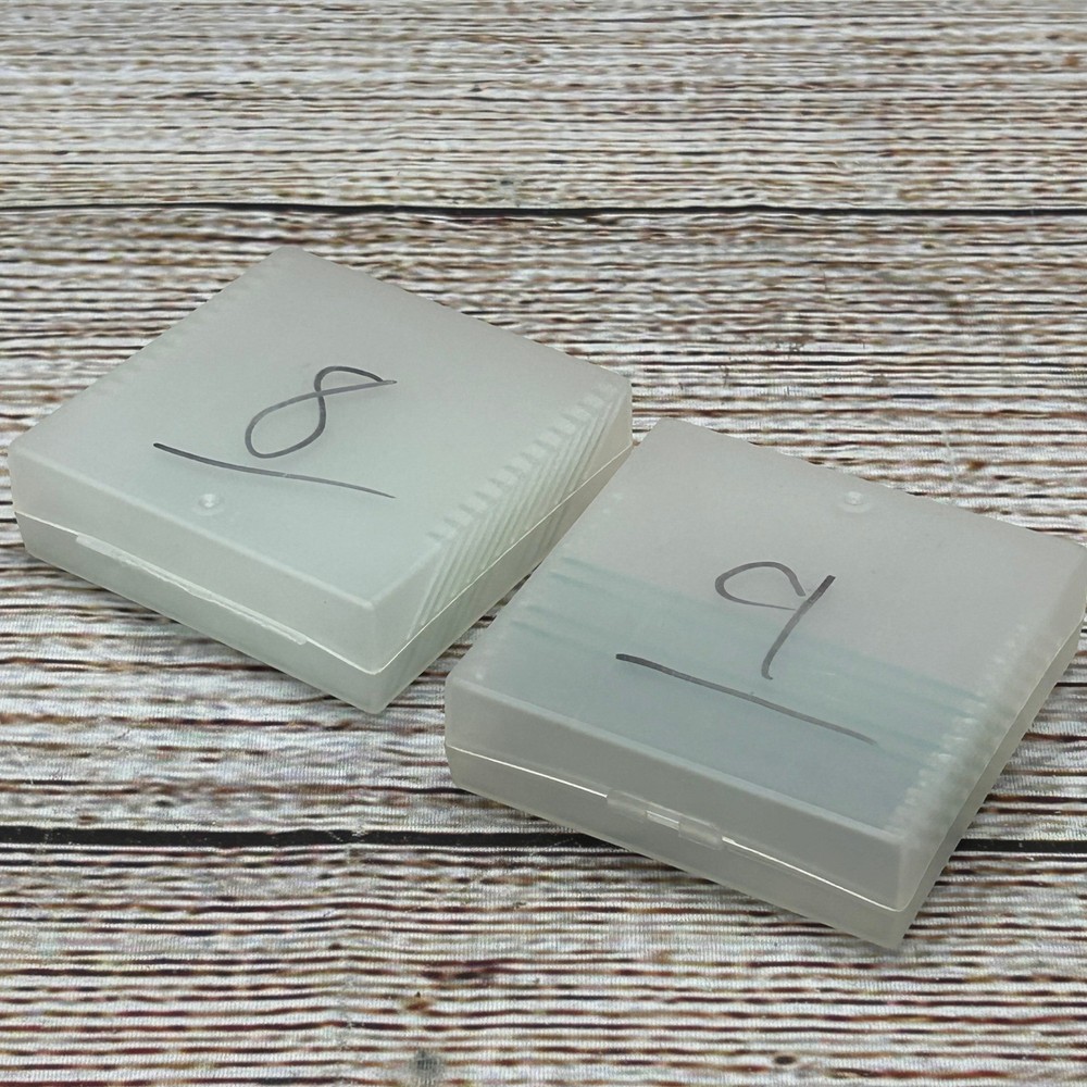 20 Clear Glass Microscope Slides with Protective Plastic Storage Cases 2 Pack