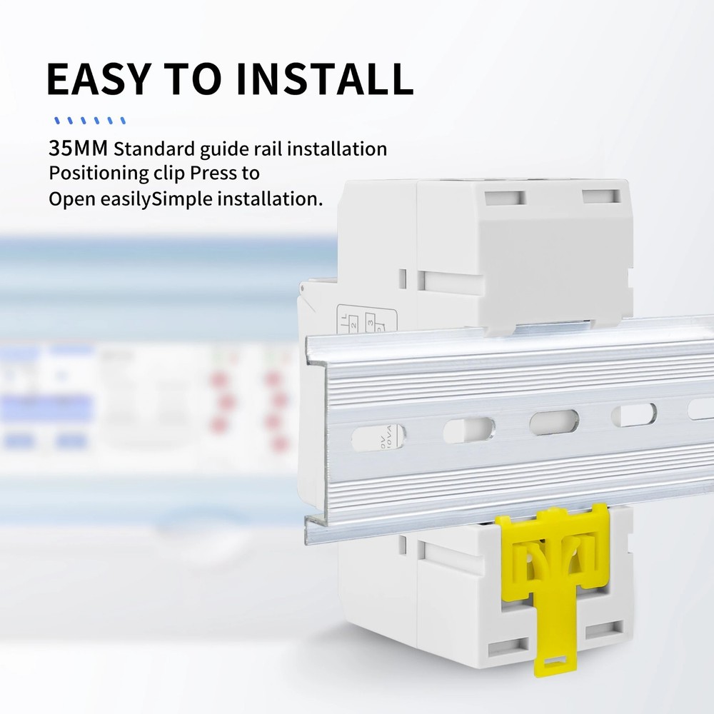 Programmable Digital LCD Time Relay Switch DIN Rail Control Timer (220V 15A) UK