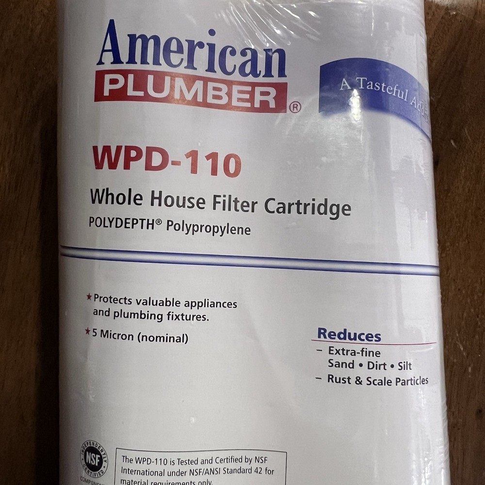 American Plumber WPD-110 Whole House Sediment Filter Cartridge (2-Pack)