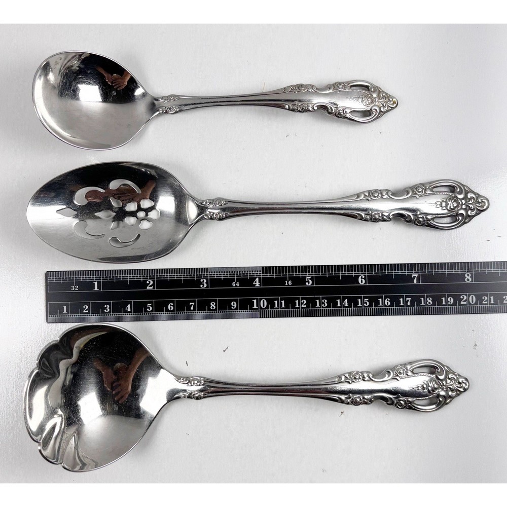 Oneida BRAHMS Community Stainless Flatware Hostess Serving 3 pc Lot