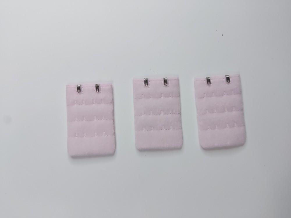 6 pc 3 Row 2 Hook Bra Extender Extension Bra Strap Strapless Underwear Maternity
