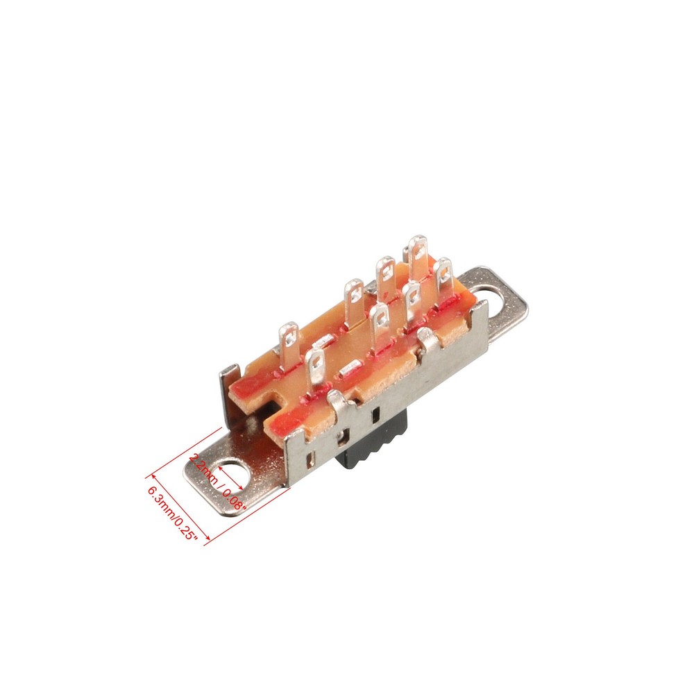 5 Pcs 8-Pin PCB 3 Position On/On/On DP3T 2P3T Panel Mini Slide Switch