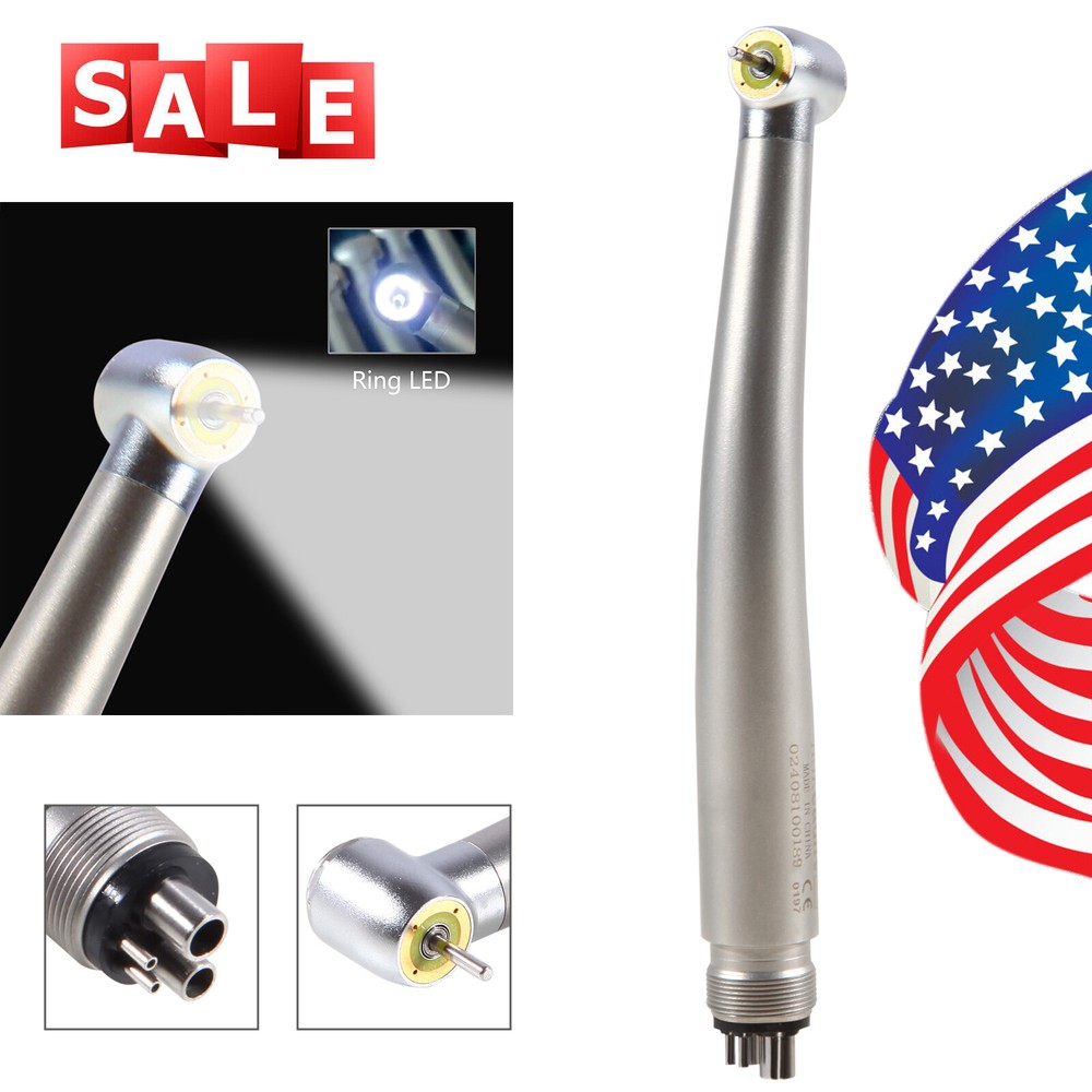 Dental Ring LED Optic High Speed Handpiece E-Generator Shadowless 4 Hole ASK st