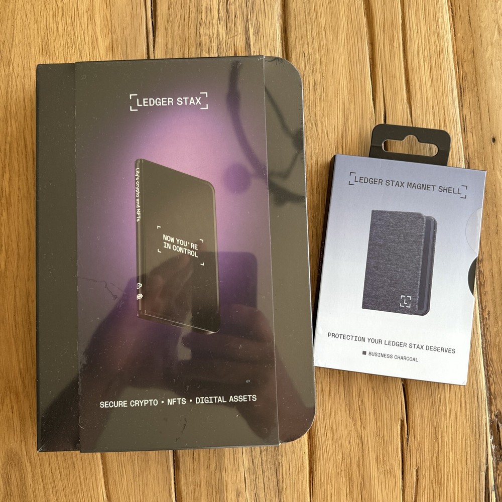 Ledger Stax & Limited Edition Shell Crypto Hardware Wallet - E Ink Touch Screen