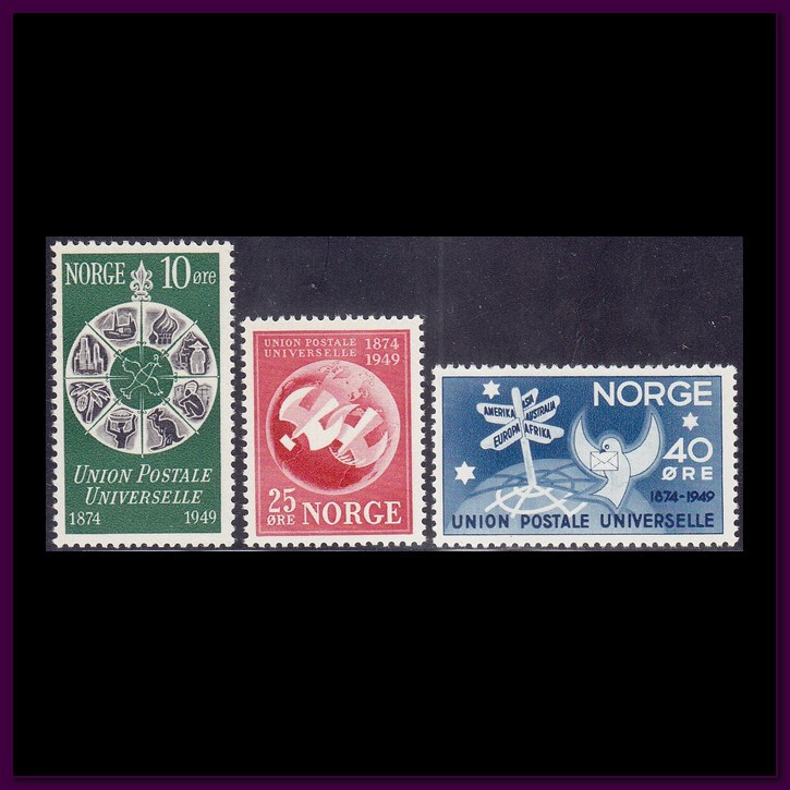 Norway - 1949  (314-316) Mint never Hinged