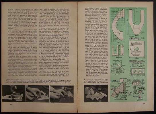 Compound MICROSCOPE 1944 HowTo Make PLANS Science Fair