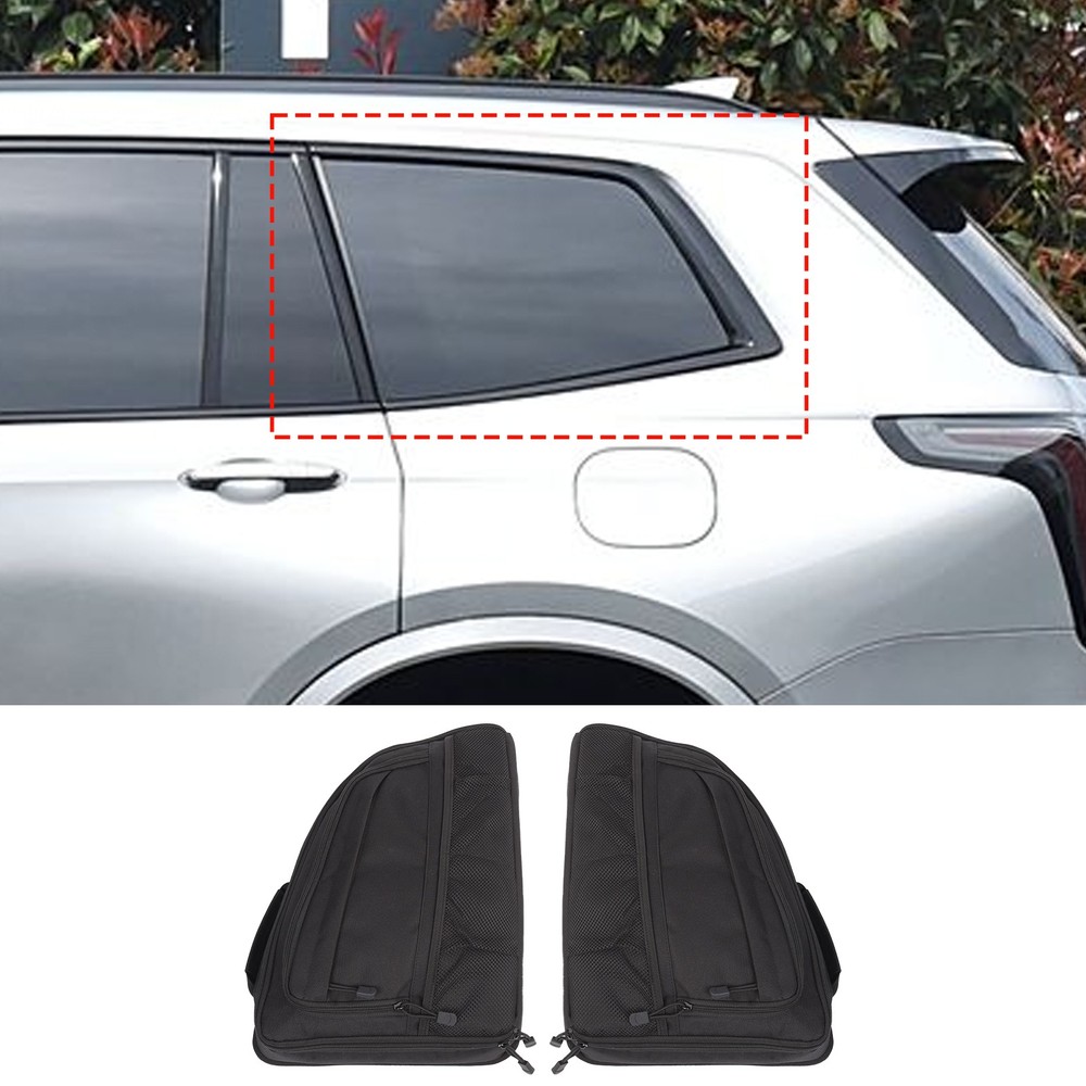 2PCS Black Tailgate Window Package Bag For Cadillac XT6 2020+