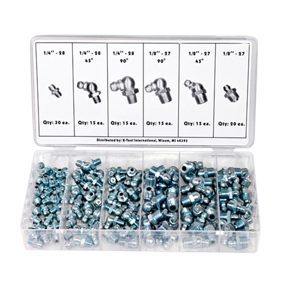 K-Tool 74 110-pc Hydraulic Grease Fitting Assortment