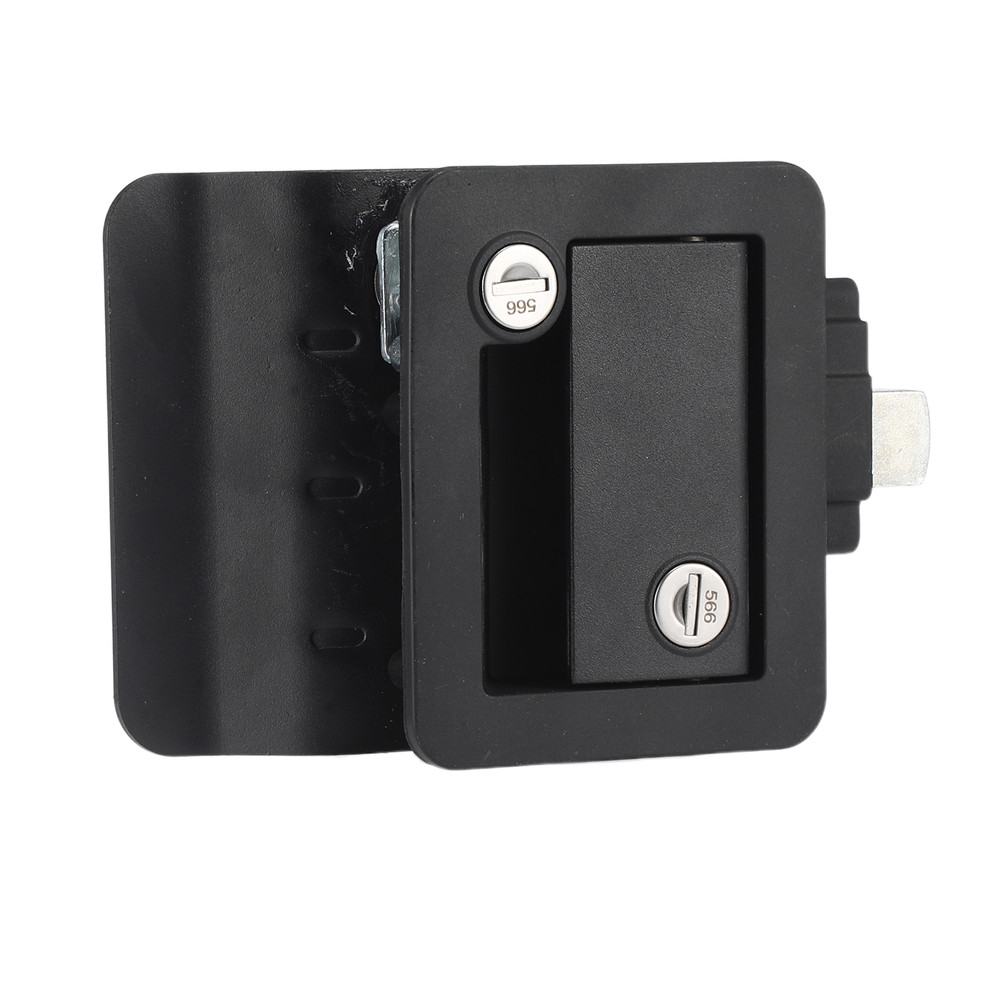 Black RV Paddle Entry Door Lock Latch Handle Knob Deadbolt NEW Camper Trailer