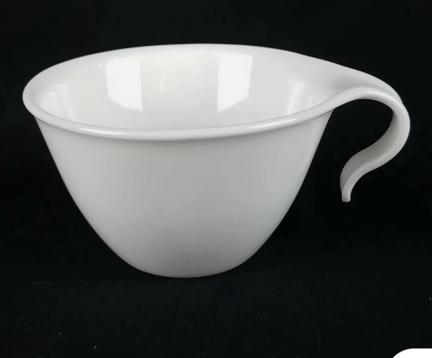 Corelle (Corning) WINTER FROST WHITE Flat Cup - Hook Handle