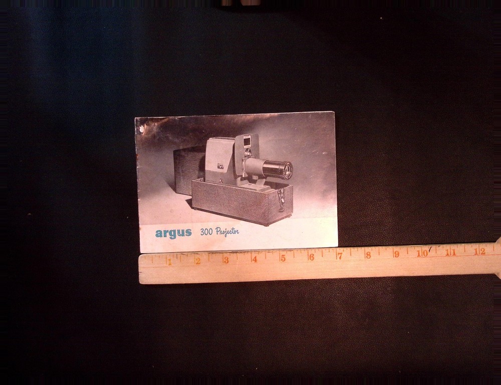 Argus 300 Projector Manual Vintage