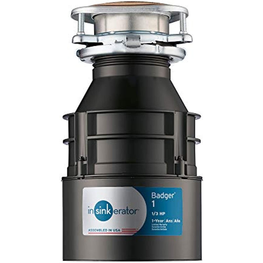 InSinkErator Garbage Disposal, Badger 1, 1/3 HP Continuous Feed