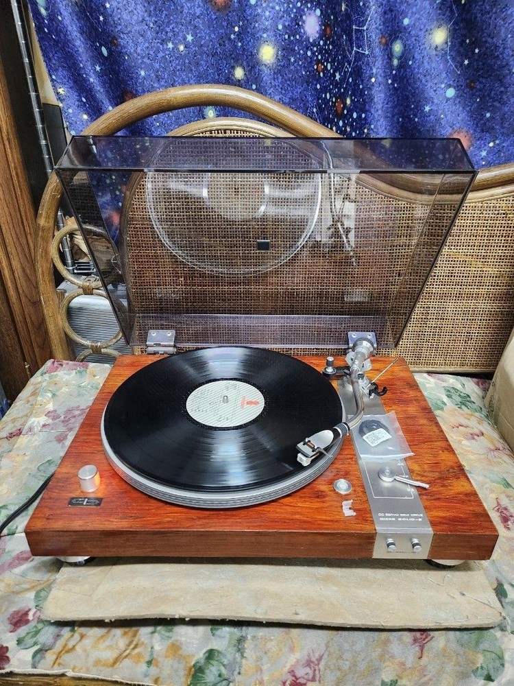 Vintage 1974 Micro SOLID-5 Record Player Belt Drive Maintenance completed Tested