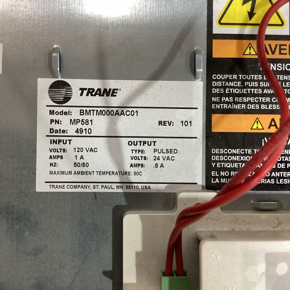 Trane Programming Tracer MP581 Controller BMTM000AAC01 Rev. 101 Used