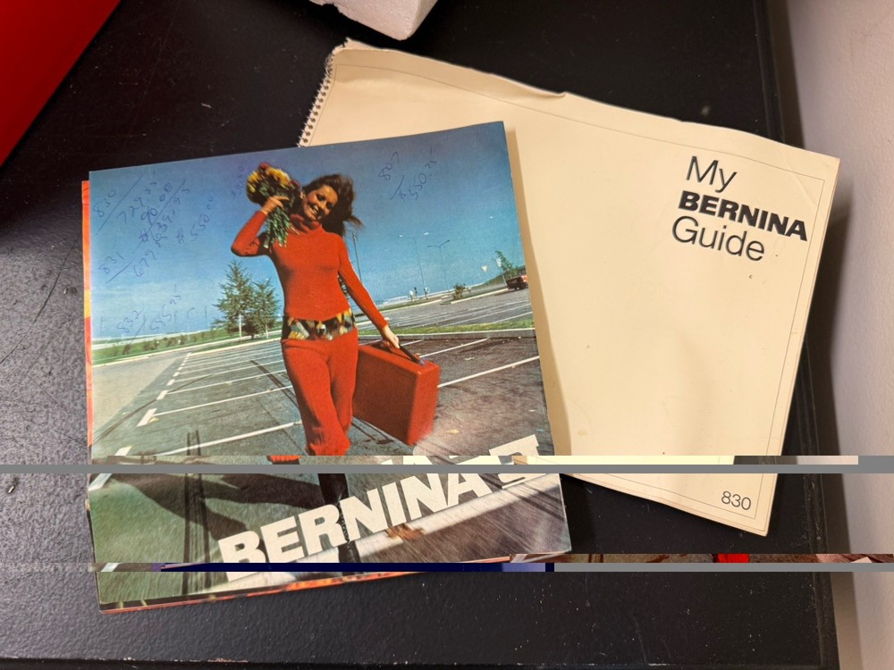 Bernina 830 Record Sewing Machine with Everything Pictured - WORKS