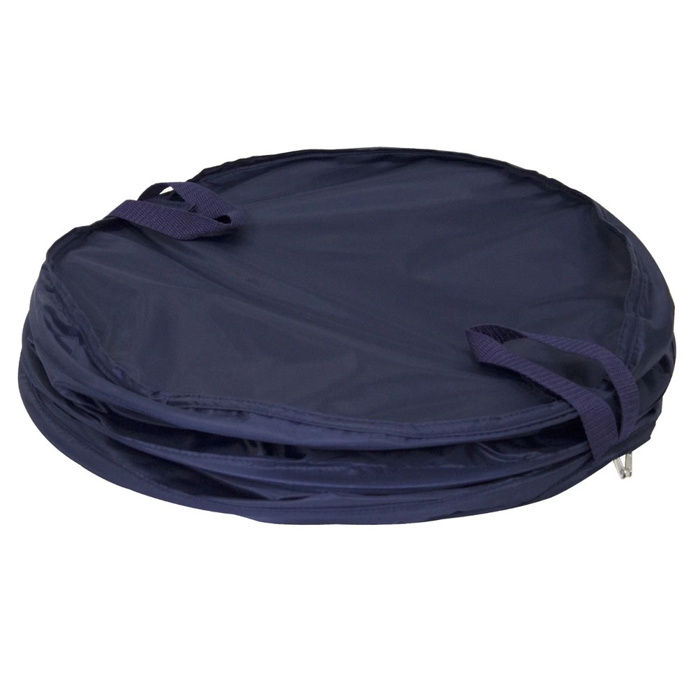 Pop-Up Laundry Hamper – Zipper Lid, 2-Load Capacity, Navy