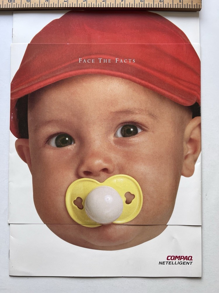 1990’s Compaq Netelligent Networking Mail Brochure Advertisement Unopened MAN
