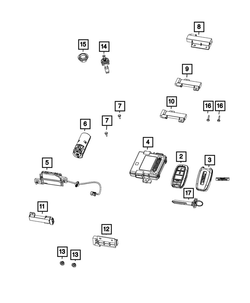 Genuine Mopar Hub Receiver 68366862AA