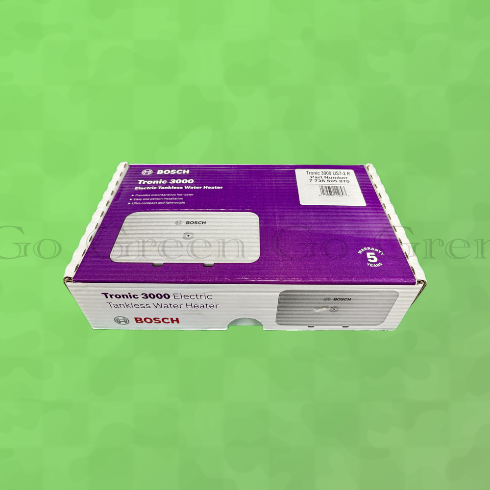 Bosch Tronic 3000 Electric Tankless Water Heater P/N 7736505870