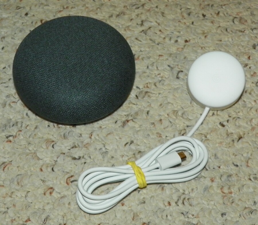 Google Home Mini Smart Speaker - Charcoal